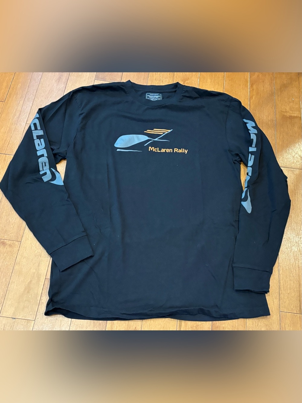 McLaren Rally X Period Correct Men's Large Black Long-Sleeve Shirt Car Racing